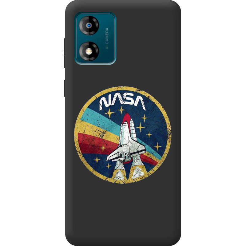 Черный чехол BoxFace Motorola E13 NASA