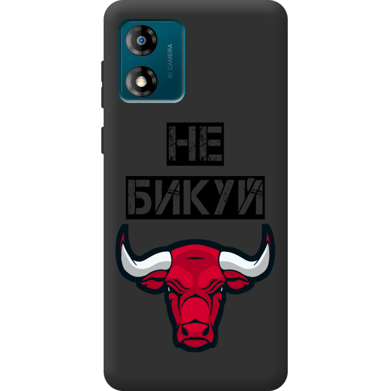 Черный чехол BoxFace Motorola E13 Не Бикуй