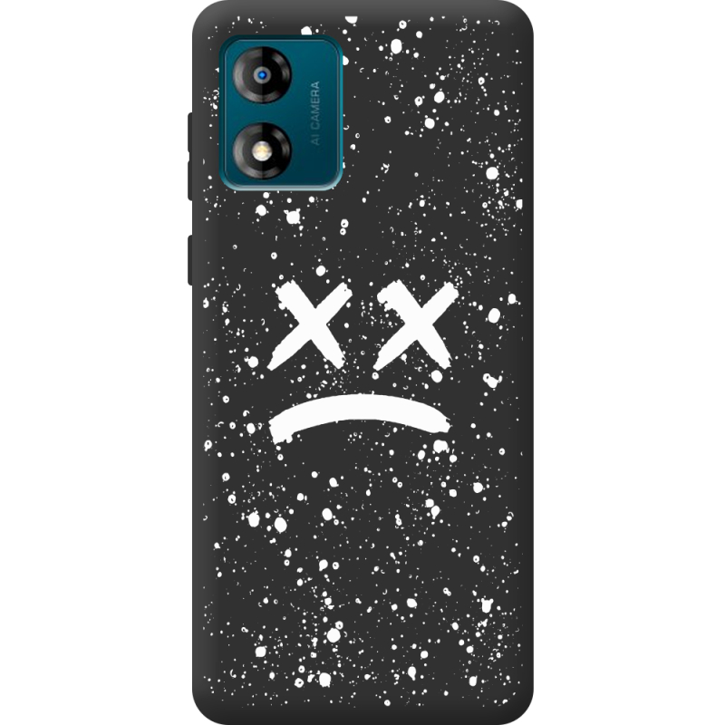 Черный чехол BoxFace Motorola E13 Sad Way