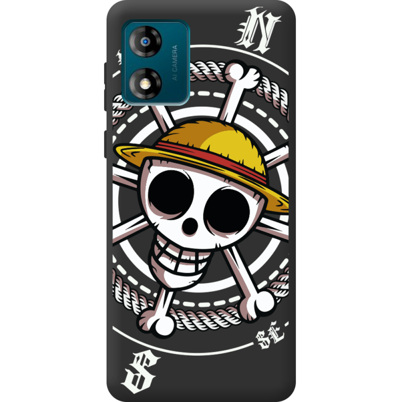 Черный чехол BoxFace Motorola E13 One Piece Компас