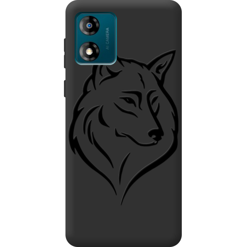 Черный чехол BoxFace Motorola E13 Wolf