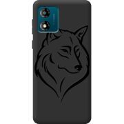 Черный чехол BoxFace Motorola E13 Wolf