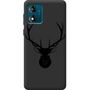 Черный чехол BoxFace Motorola E13 Deer