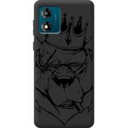 Черный чехол BoxFace Motorola E13 Bear King