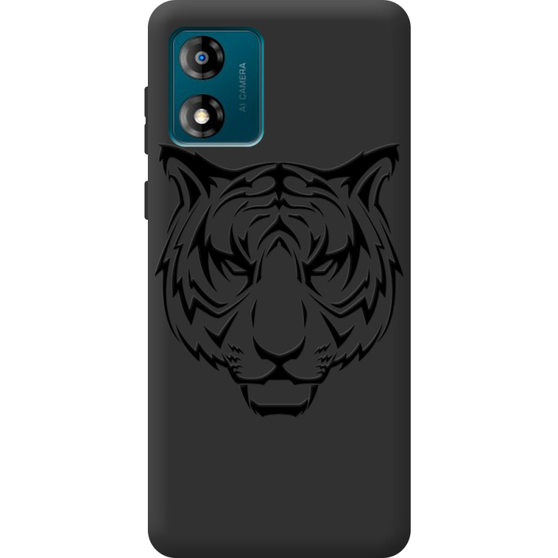 Черный чехол BoxFace Motorola E13 Tiger