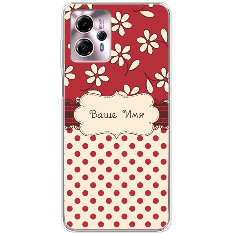 Чехол BoxFace Motorola G13 Именной Polka Dots