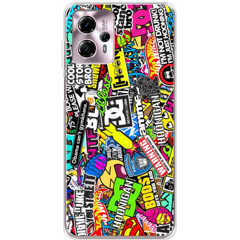 Чехол BoxFace Motorola G13 Multicolored Inscriptions