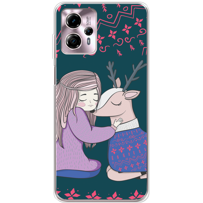 Чехол BoxFace Motorola G13 Girl and deer