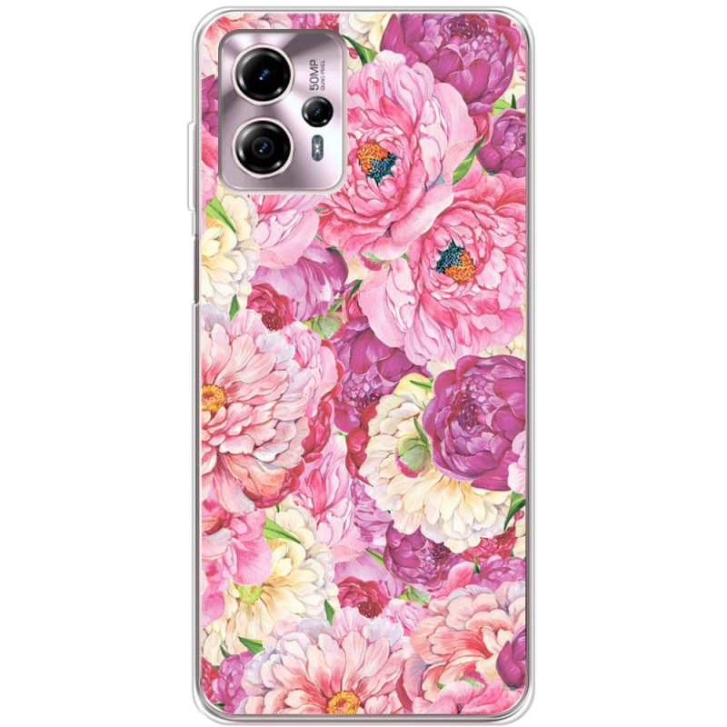 Чехол BoxFace Motorola G13 Pink Peonies