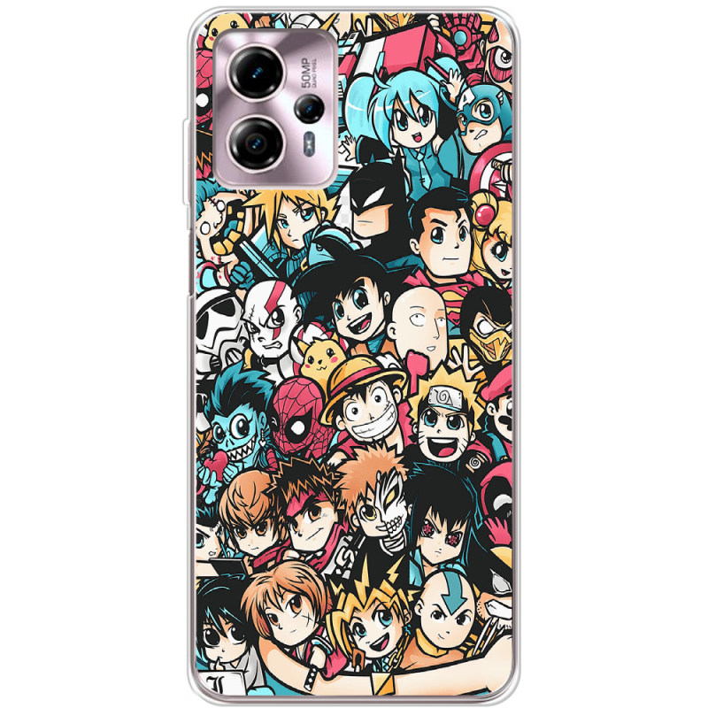 Чехол BoxFace Motorola G13 Anime Stickers