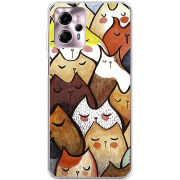 Чехол BoxFace Motorola G13 Sleepy Cats