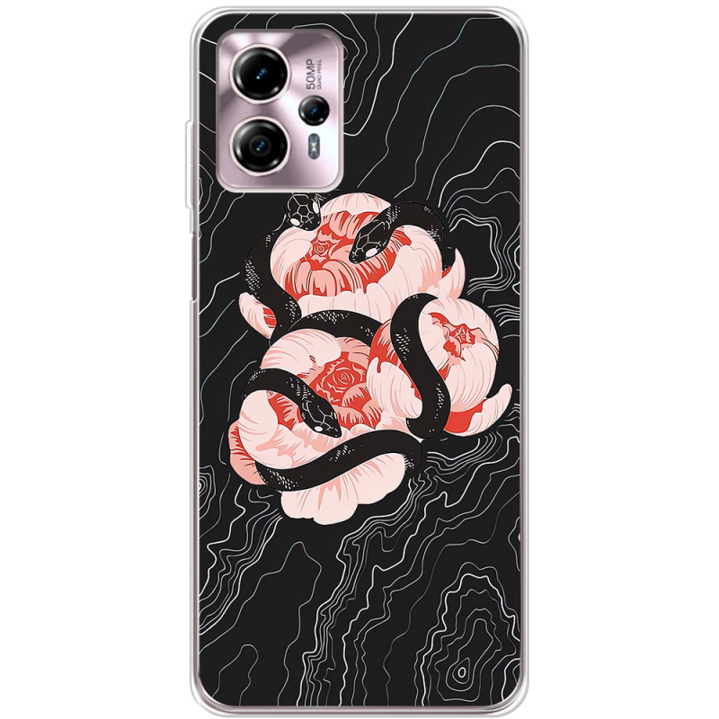 Чехол BoxFace Motorola G13 Snake Rose