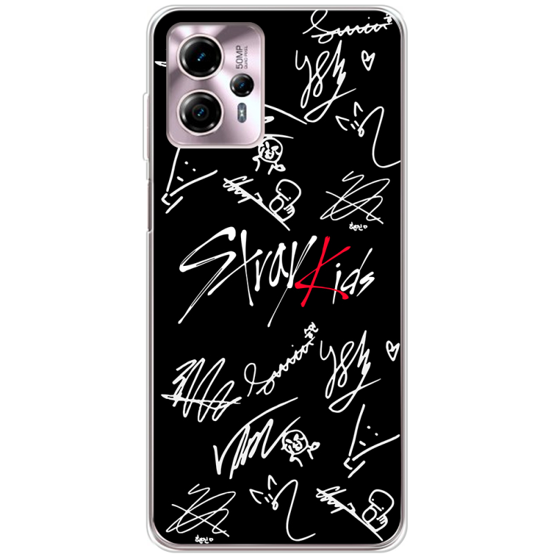 Чехол BoxFace Motorola G13 Stray Kids автограф