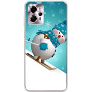 Чехол BoxFace Motorola G13 Skier Snowman