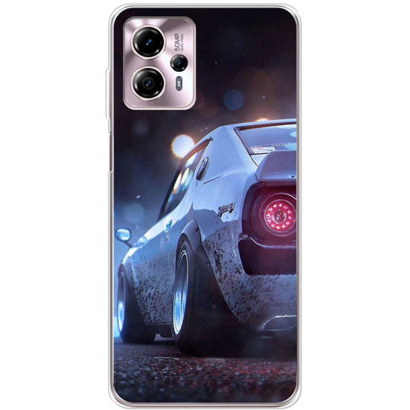 Чехол BoxFace Motorola G13 Silver Car