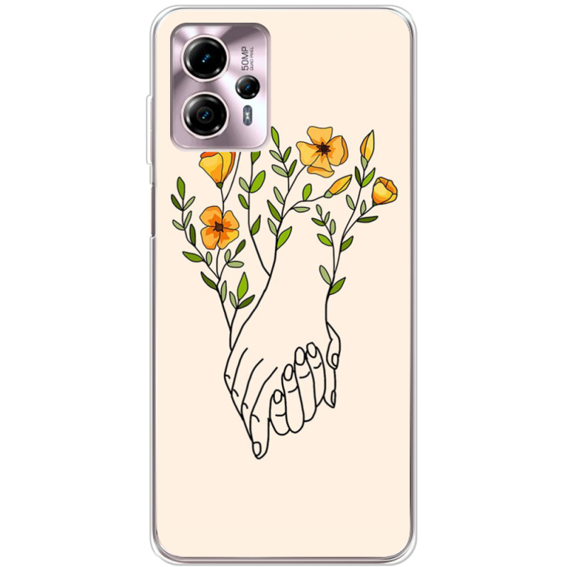 Чехол BoxFace Motorola G13 Flower Hands