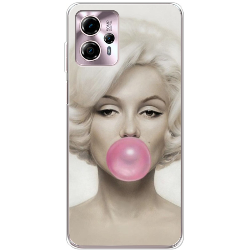 Чехол BoxFace Motorola G13 Marilyn Monroe Bubble Gum