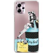 Прозрачный чехол BoxFace Motorola G13 City Girl