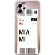 Прозрачный чехол BoxFace Motorola G13 Ticket Miami