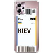 Прозрачный чехол BoxFace Motorola G13 Ticket Kiev