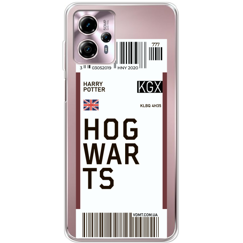 Прозрачный чехол BoxFace Motorola G13 Ticket Hogwarts