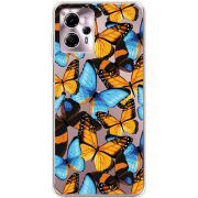 Прозрачный чехол BoxFace Motorola G13 Butterfly Morpho