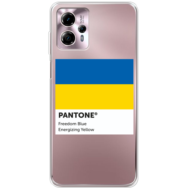 Прозрачный чехол BoxFace Motorola G13 Pantone вільний синій