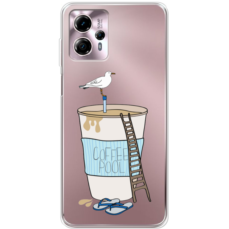 Прозрачный чехол BoxFace Motorola G13 Segull in Cofee Pool