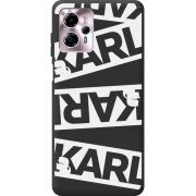 Черный чехол BoxFace Motorola G13 White Karl