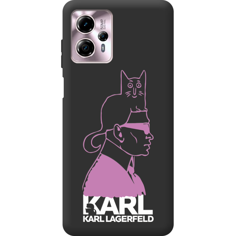 Черный чехол BoxFace Motorola G13 Pink Karl