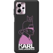 Черный чехол BoxFace Motorola G13 Pink Karl