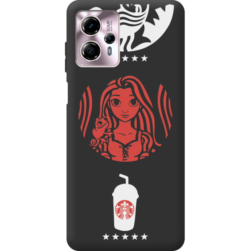 Черный чехол BoxFace Motorola G13 RedWhite Coffee