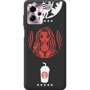 Черный чехол BoxFace Motorola G13 RedWhite Coffee