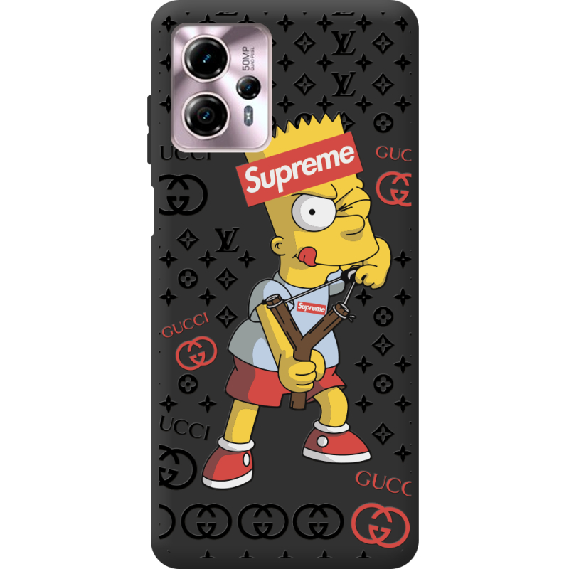 Черный чехол BoxFace Motorola G13 Yellow Fun