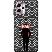 Черный чехол BoxFace Motorola G13 Man Pattern