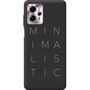 Черный чехол BoxFace Motorola G13 Minimalistic