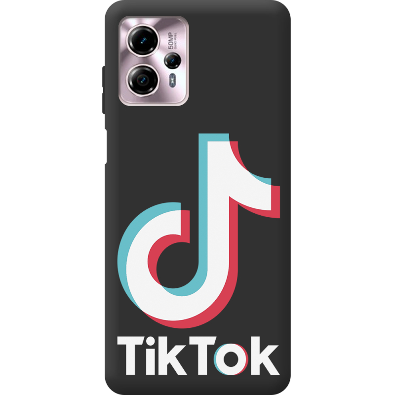 Черный чехол BoxFace Motorola G13 Tik Tok