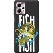 Черный чехол BoxFace Motorola G13 Fish