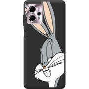 Черный чехол BoxFace Motorola G13 Lucky Rabbit