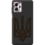 Черный чехол BoxFace Motorola G13 Ukrainian Trident