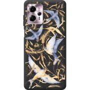 Черный чехол BoxFace Motorola G13 Ластівки