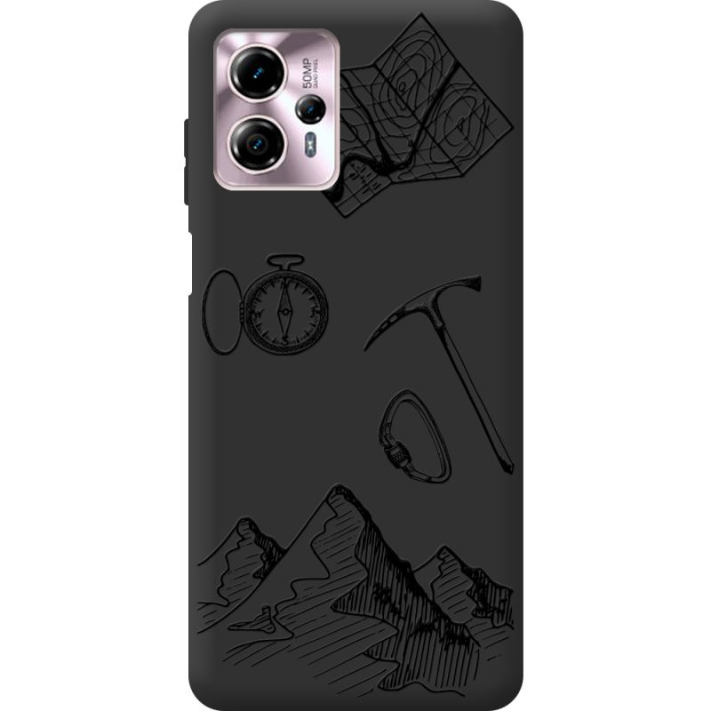 Черный чехол BoxFace Motorola G13 Mountains