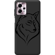 Черный чехол BoxFace Motorola G13 Wolf