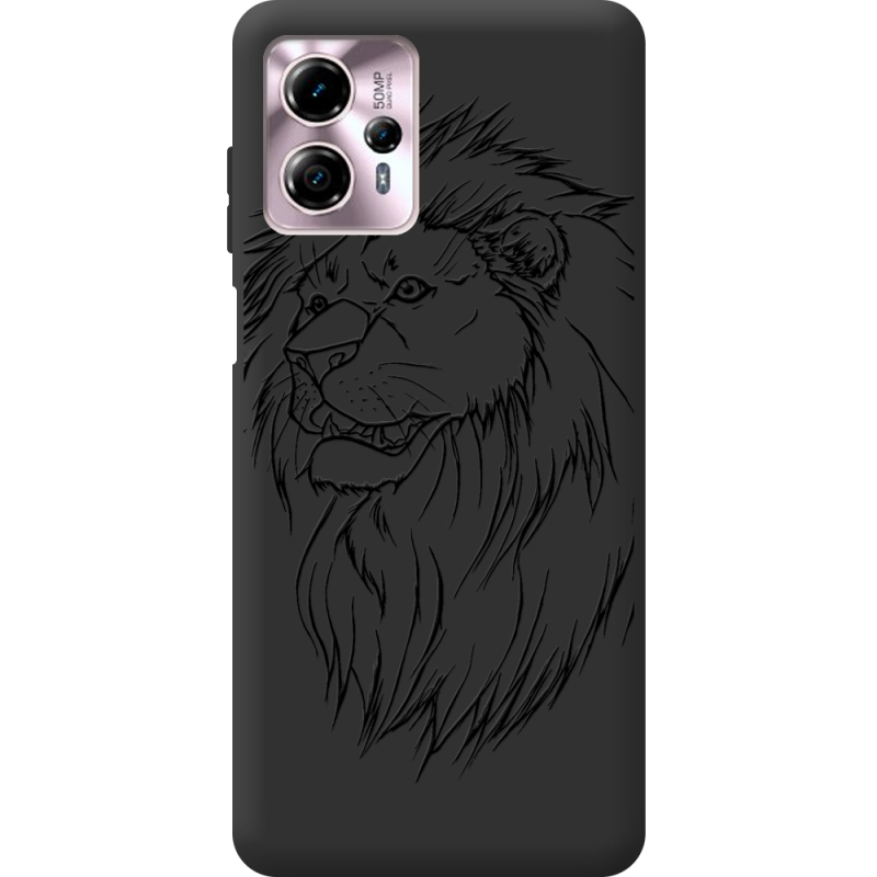 Черный чехол BoxFace Motorola G13 Lion