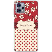 Чехол BoxFace Motorola G23 Именной Polka Dots