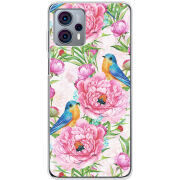 Чехол BoxFace Motorola G23 Birds and Flowers