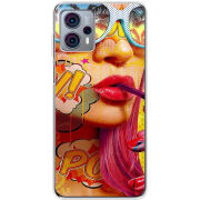 Чехол BoxFace Motorola G23 Yellow Girl Pop Art