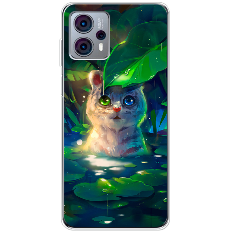 Чехол BoxFace Motorola G23 White Tiger Cub