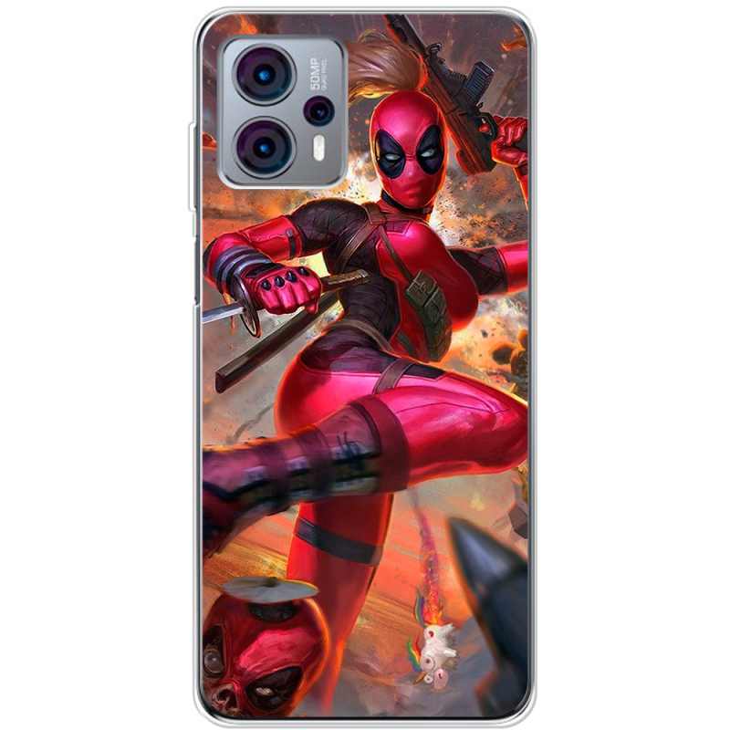 Чехол BoxFace Motorola G23 Woman Deadpool