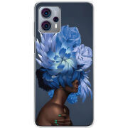 Чехол BoxFace Motorola G23 Exquisite Blue Flowers